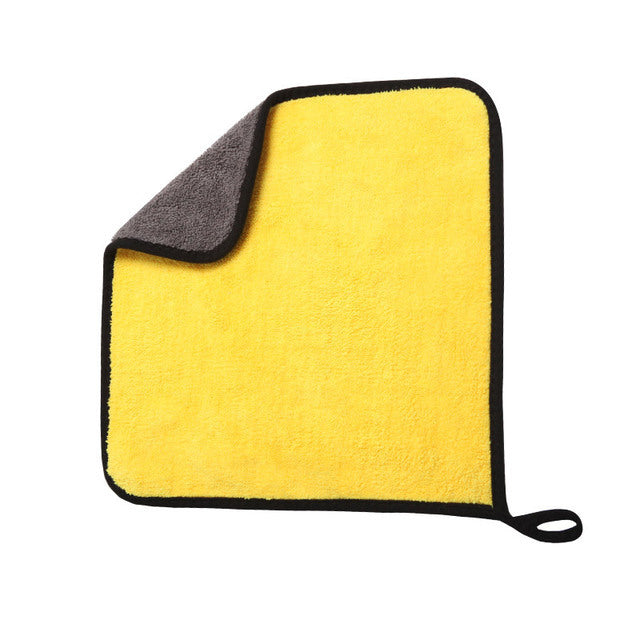 420g 160*60CM Brushed Thickened Car Towel Fine Fiber Absorbent Towel Coral Velvet Towel Edging Towel