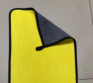 420g 160*60CM Brushed Thickened Car Towel Fine Fiber Absorbent Towel Coral Velvet Towel Edging Towel
