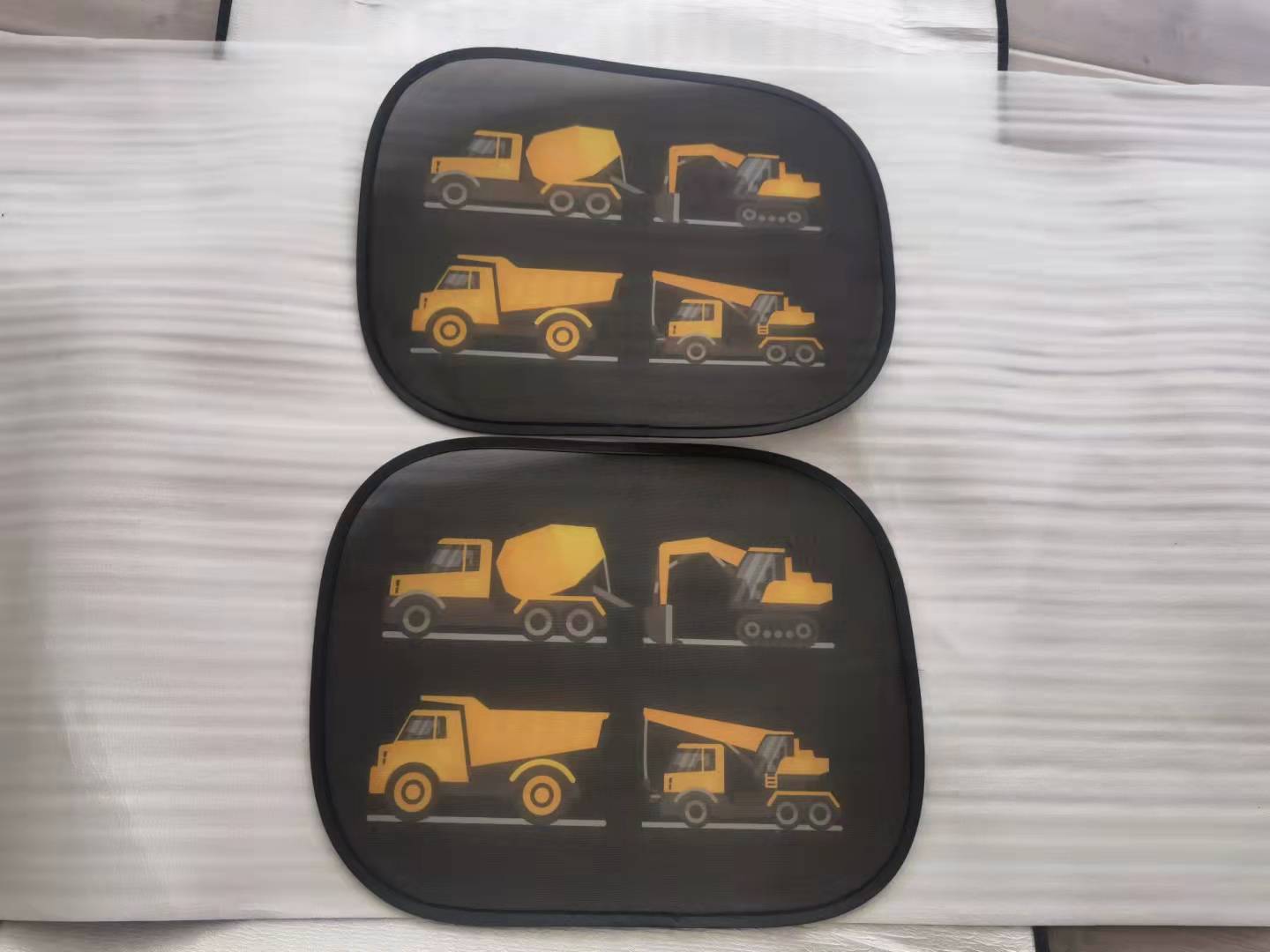 Car interior sun shield, side window heat insulation, sun protection static static sticker, sun shield, cartoon window film with logo printing
