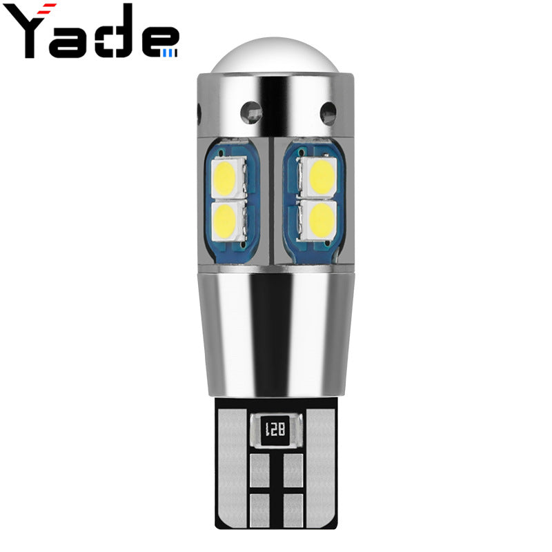 Car LED Width Indicator Light T10 3030 10smd License Plate Light Reading Light W5W Bright Small Bulb