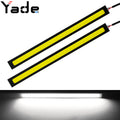 Yade Car Daytime Running Light 17CM COB Ultra Thin High Brightness LED Daytime Running Light Waterproof 12V Decorative Lighting