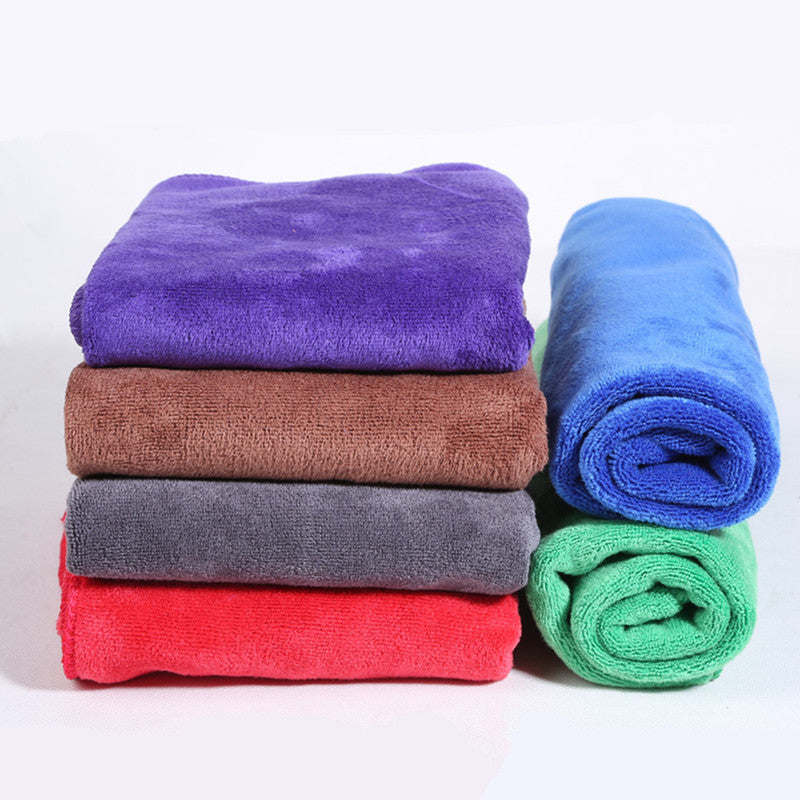 420g 160*60CM Brushed Thickened Car Towel Fine Fiber Absorbent Towel Coral Velvet Towel Edging Towel