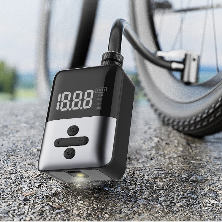 New in-stock ultra-mini mountain road bicycle inflator pump riding AI smart portable electric pump