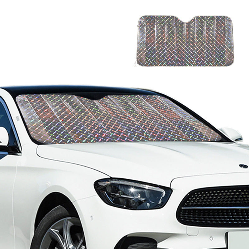 Car sunshade laser type sun protection and heat insulation summer sunshade car front windshield window sun gear