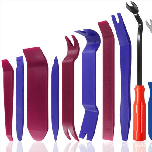 Car audio disassembly and assembly tools, car door panel interior removal, clip screwdriver, pry board, pry bar removal tool set