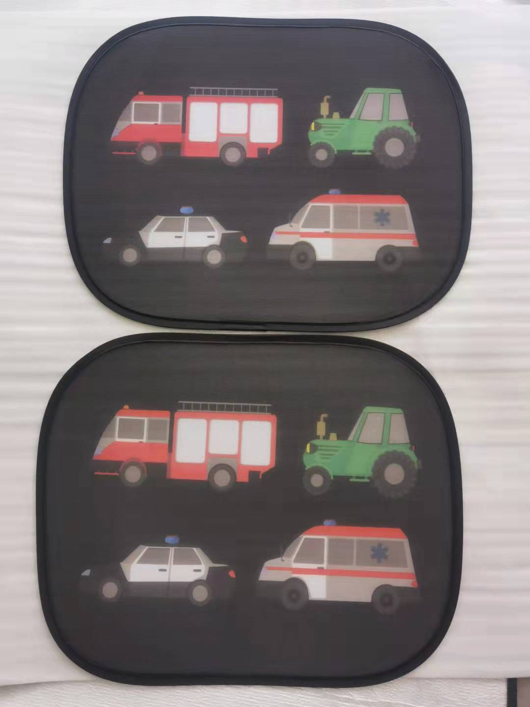 Car interior sun shield, side window heat insulation, sun protection static static sticker, sun shield, cartoon window film with logo printing