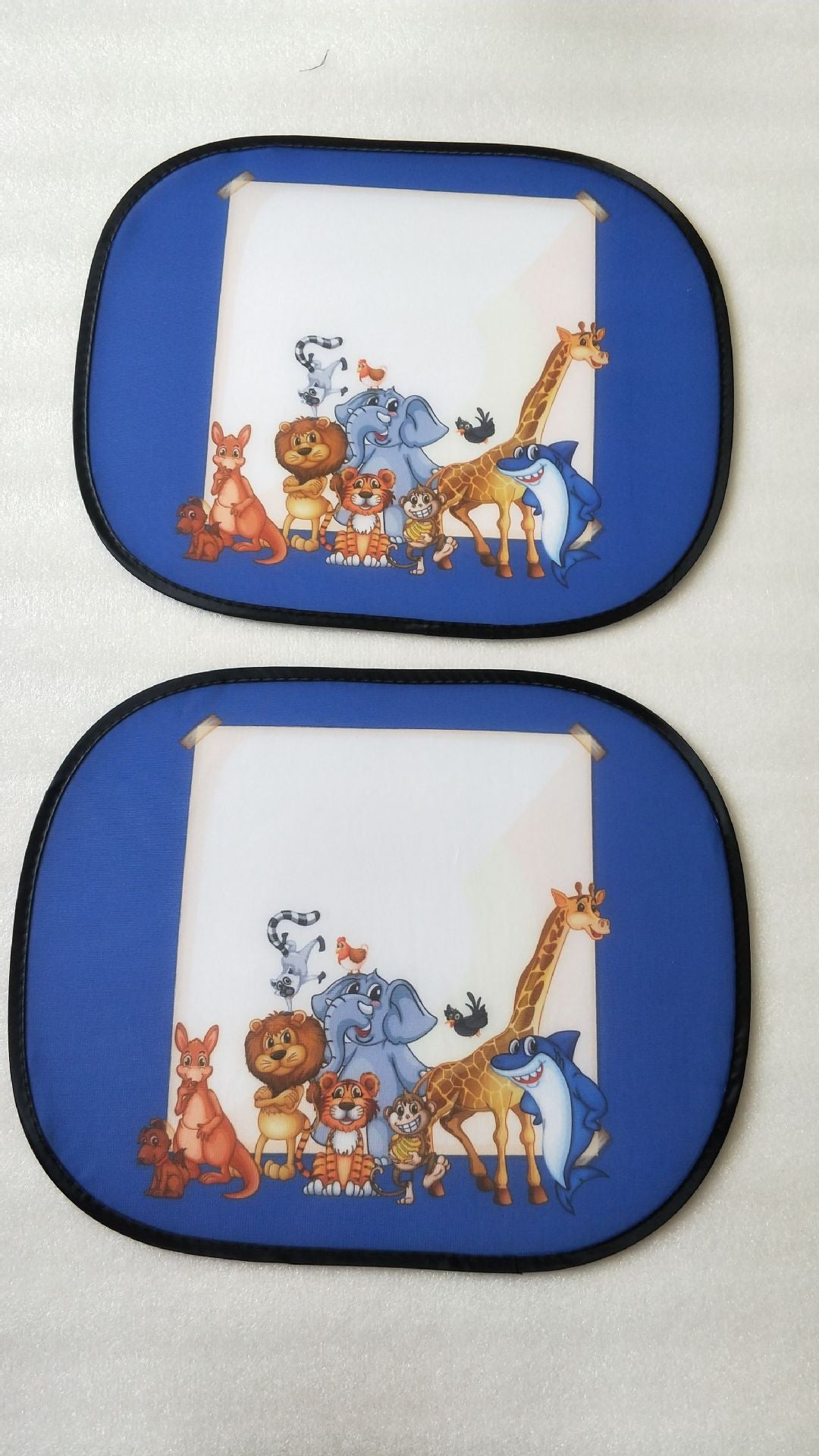 Car interior sun shield, side window heat insulation, sun protection static static sticker, sun shield, cartoon window film with logo printing