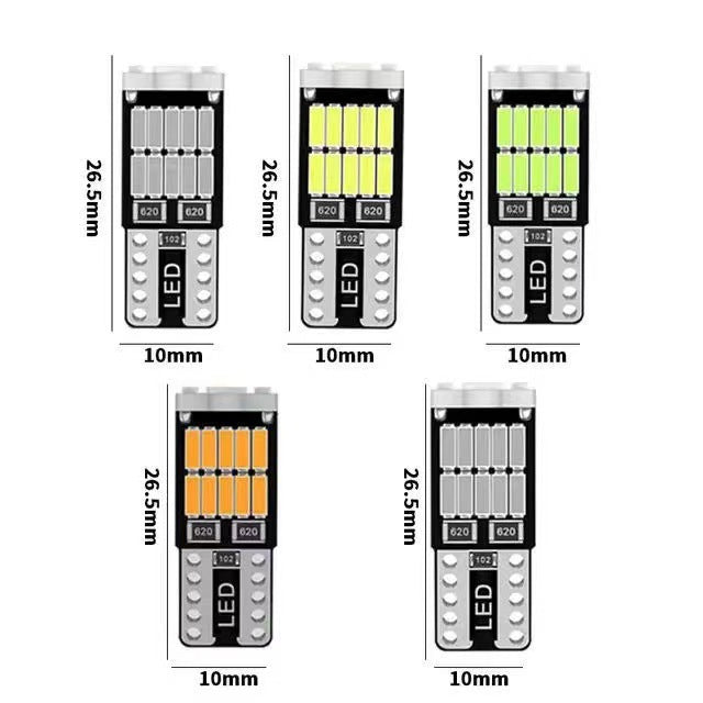 Car LED High Brightness Reading Light W5W T10 4014 26smd License Plate Light Cross-border exclusive license plate display light