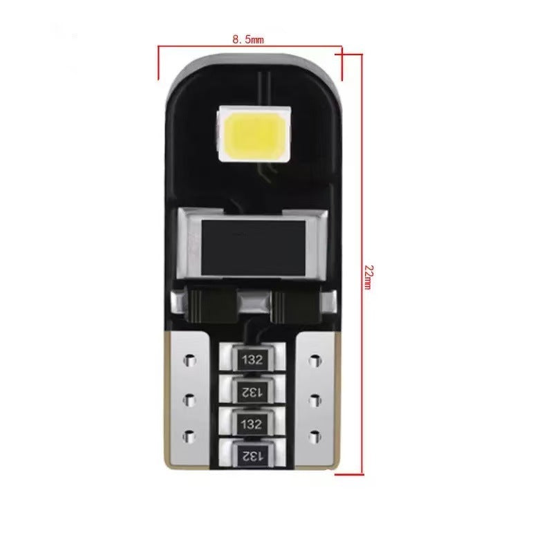 Cross-border explosive decoding high-brightness car LED width indicator light reading light T10 2835 2SMD license plate light W5W