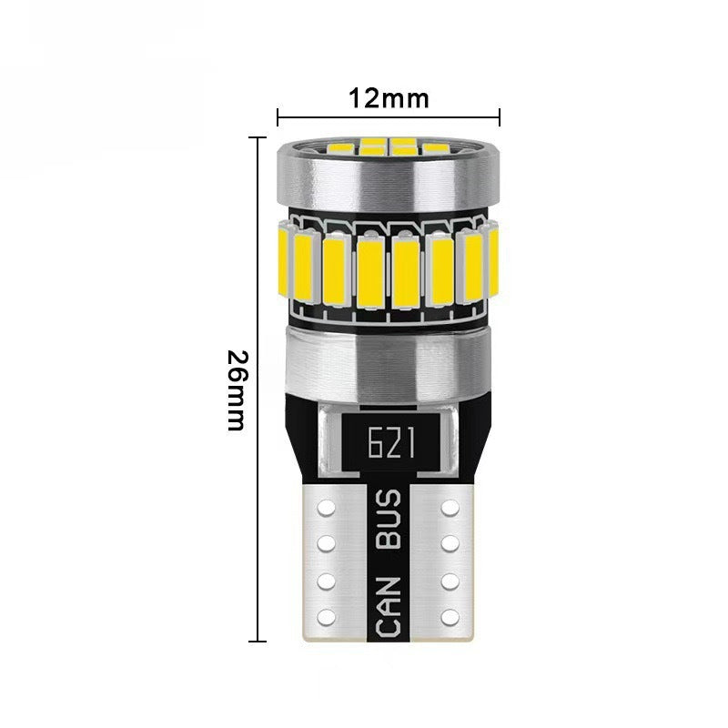 Cross-border automotive LED car light: T10 width indicator, position light 4014-24SMD, license plate decoding light, 3030 instrument light