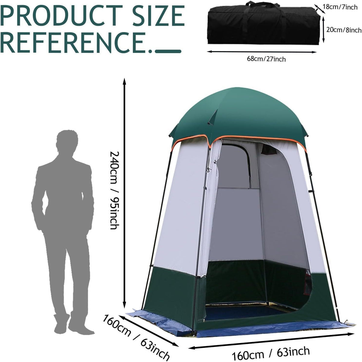 Enlarged and raised outdoor dressing, bathing, tents, camping, beach, fishing tent, model changing mobile toilet tent