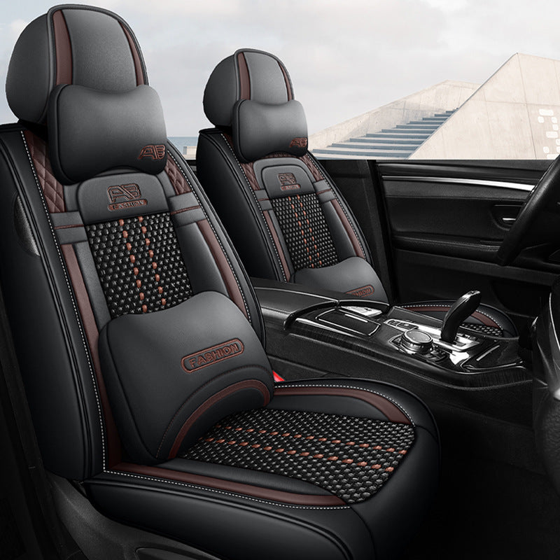 Car seat cushion new all-enclosed special seat cover four seasons universal leather seat cover summer ice silk cartoon seat cushion cover