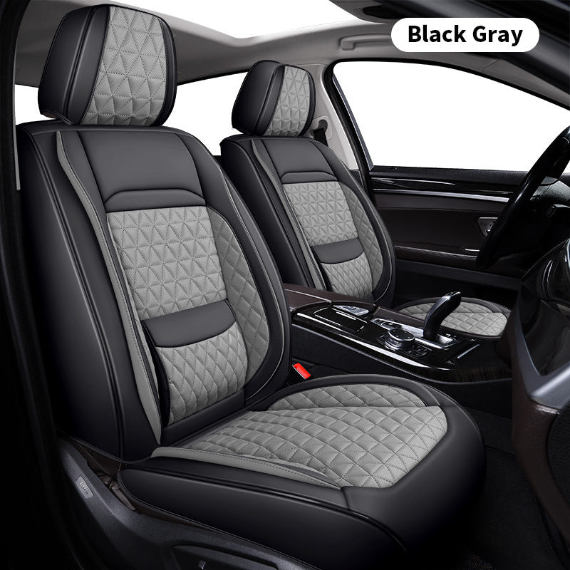 2025 new all-leather fixed lumbar wing Nappa leather car cushion all-season universal full-enveloping seat cover