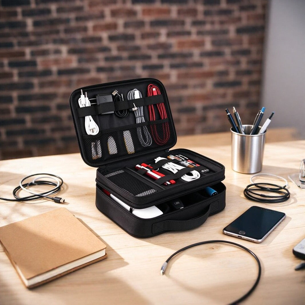 Car Accessory Storage Bag - Digital Cable Organizer