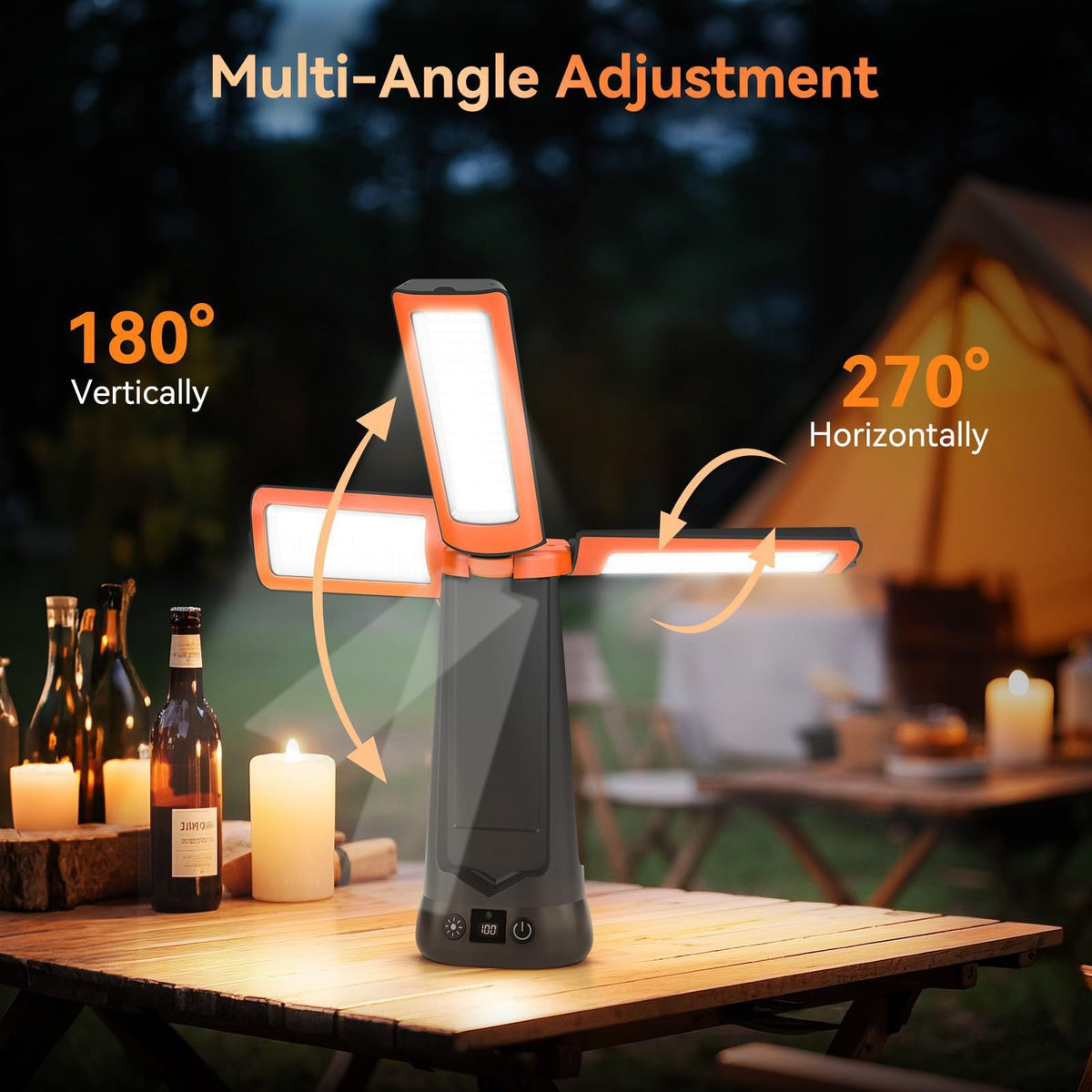 Portable LED Camping Light with Magnetic Attachment