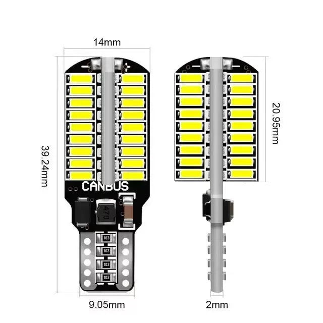 Cross-border new T15 high-brightness decoding canbus car led turn turning lights 4014 72smd tail light reversing light