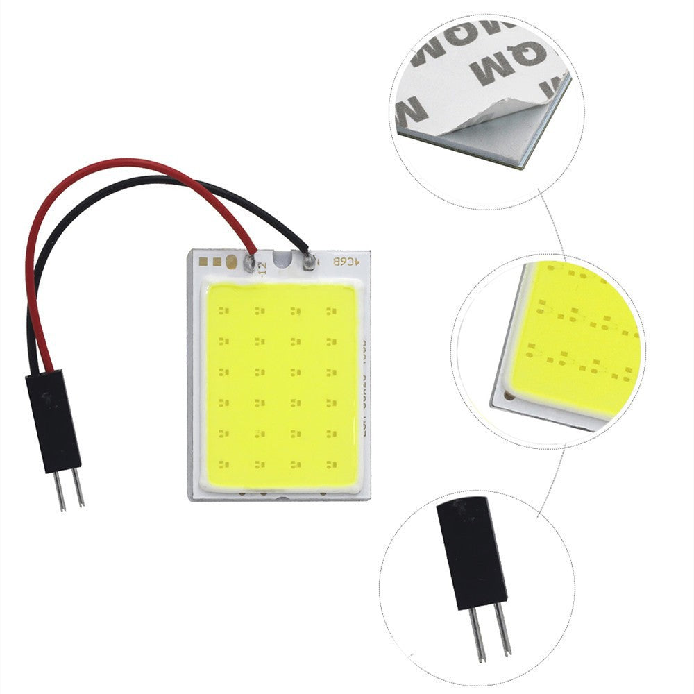 Yizhong LED Roof Light Room Light COB 18 24 36 48SMDT10 Dual-Pointed BA9S Cabin Light Reading