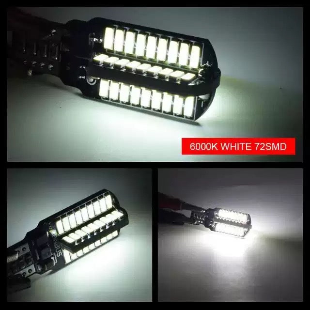 Cross-border new T15 high-brightness decoding canbus car led turn turning lights 4014 72smd tail light reversing light