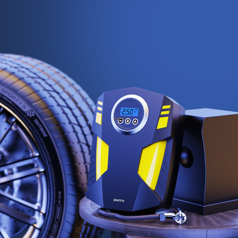 Car air pump digital display portable electric 12v tire inflator multi-function vehicle car air pump