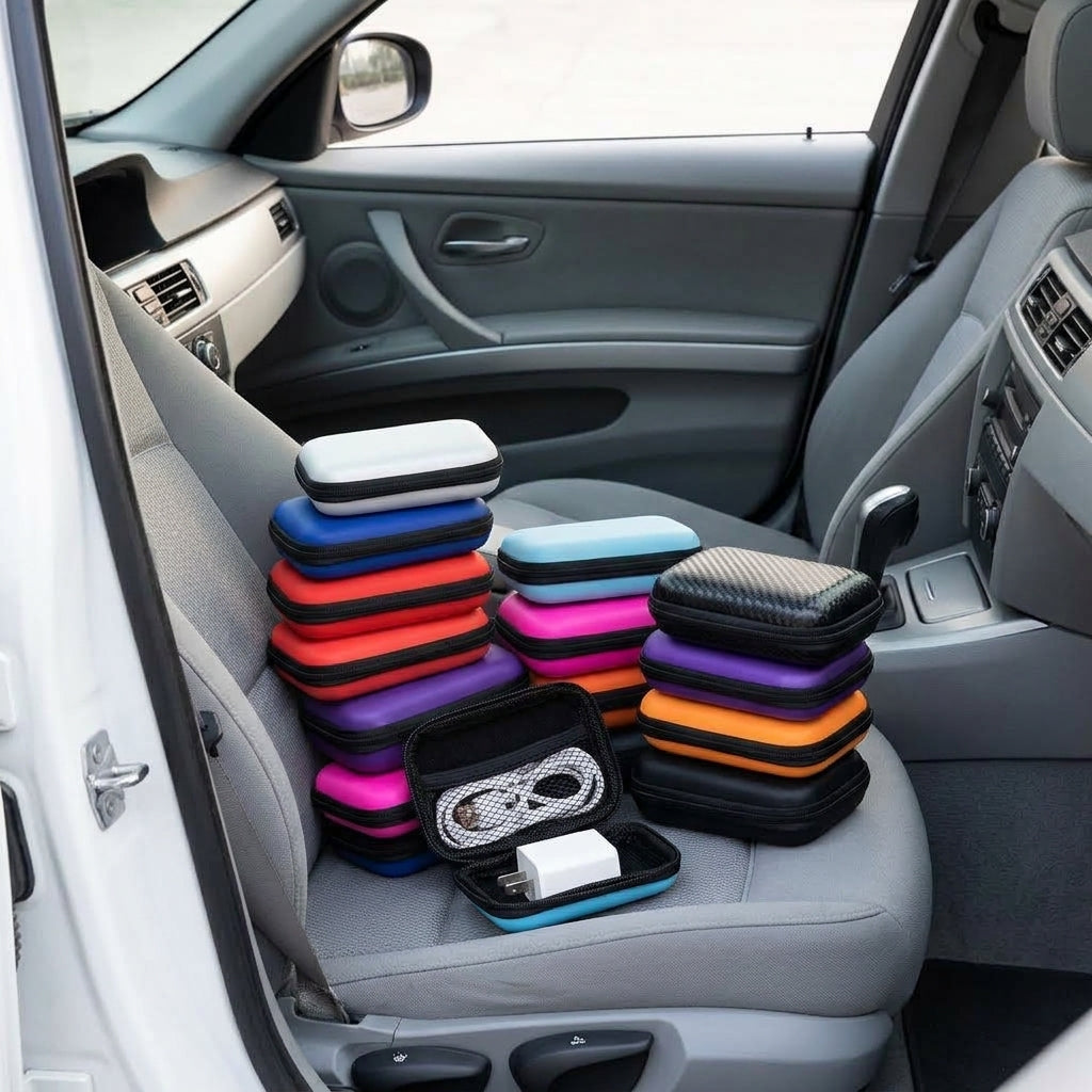 EVA Storage Bag - Headphone & Cable Organizer