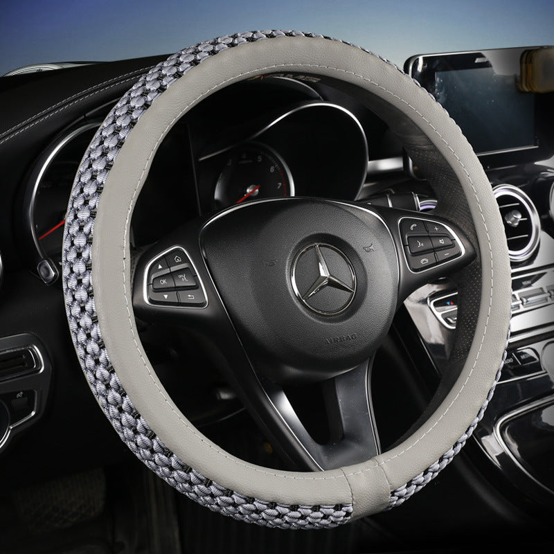 Factory direct sales of Ice Silk breathable non-slip steering wheel covers, all-season universal car handlebar covers, cross-border e-commerce Amazon
