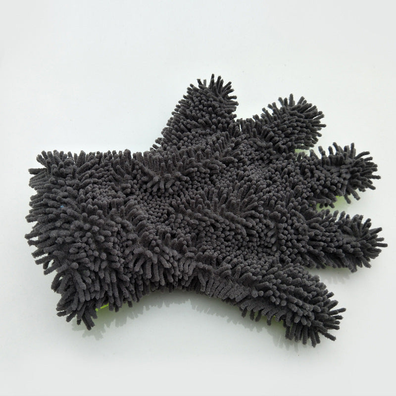 Fride Rich Velvet Thickened Car Wash Gloves Housekeeping Cleaning Gloves Sandwich Mesh Hole Wipe Gloves