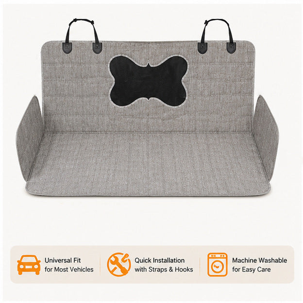 Pet Car Seat Pad - Waterproof Back Seat Cushion