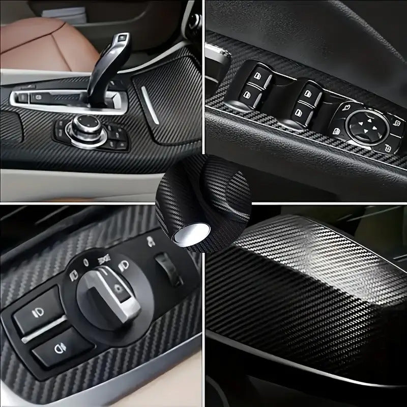 3D carbon fiber car stickers, door sill protection strips, bumper scratch and anti-collision tape, motorcycle and bicycle waterproof