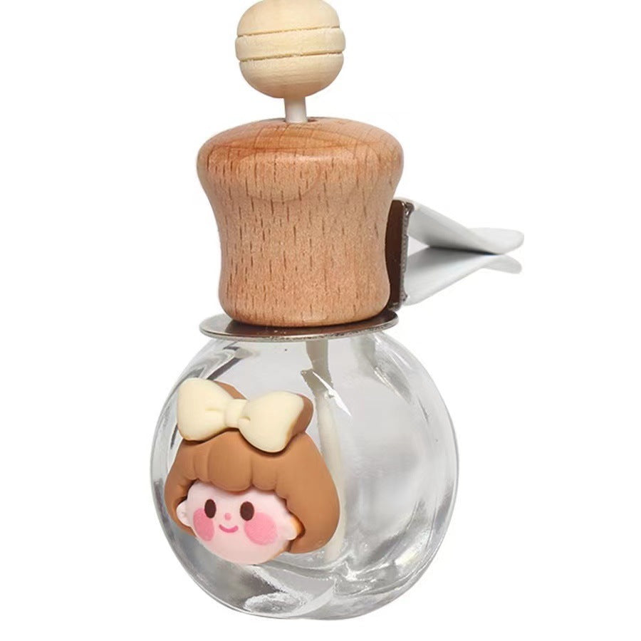 High-end car essential oil diffuser, car long-lasting light fragrance, car plant aromatherapy, air conditioning air outlet, empty bottle of perfume