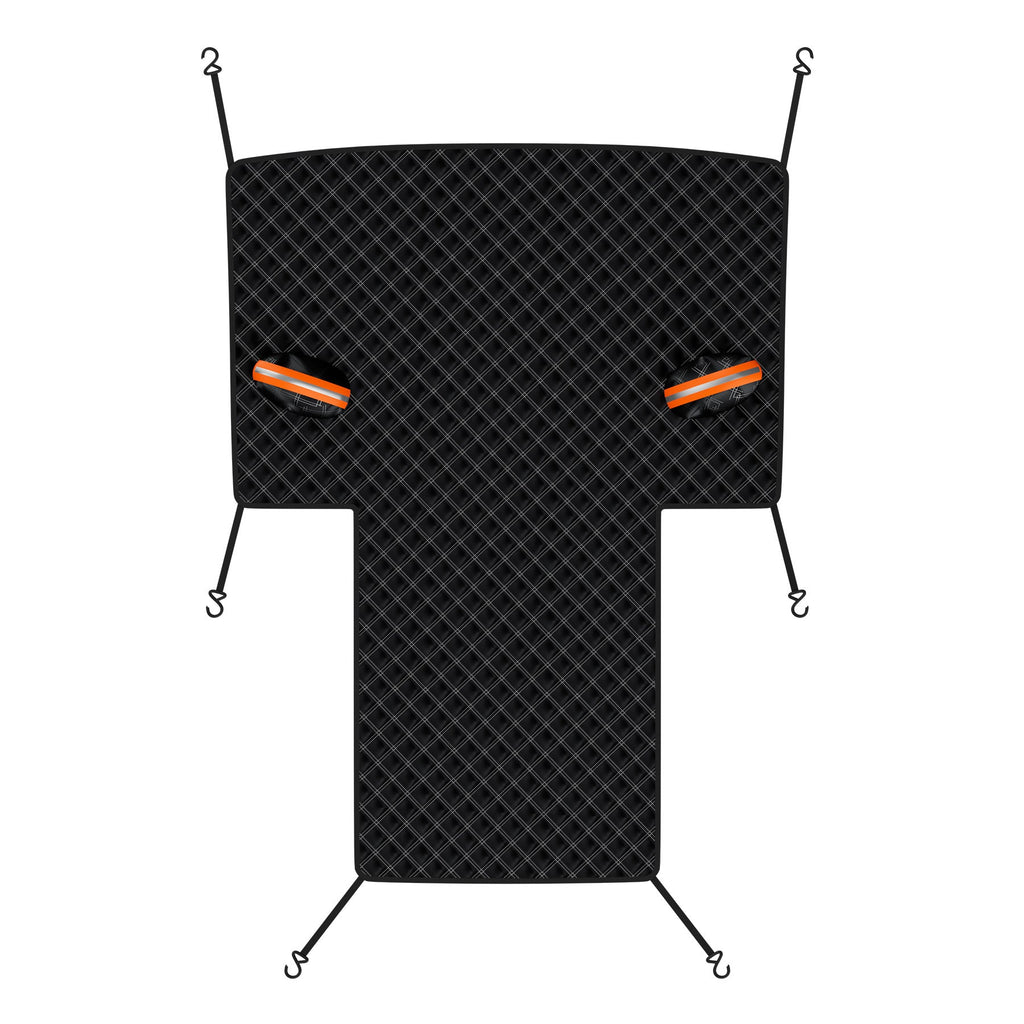 Car Snow Cover - Front Half Cover with Straps