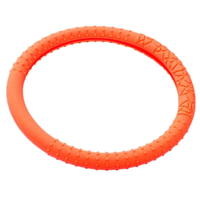 Cross-border geometric pattern non-slip silicone steering wheel cover, car D-round universal elastic particle sun-protection thickened handlebar cover