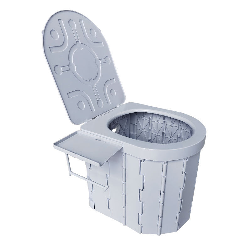 Portable Folding Toilet with Lid for Car Travel