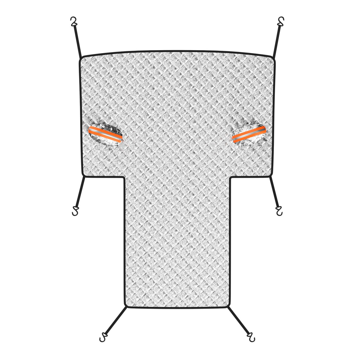 Car Hood & Windshield Snow Cover - Front Half