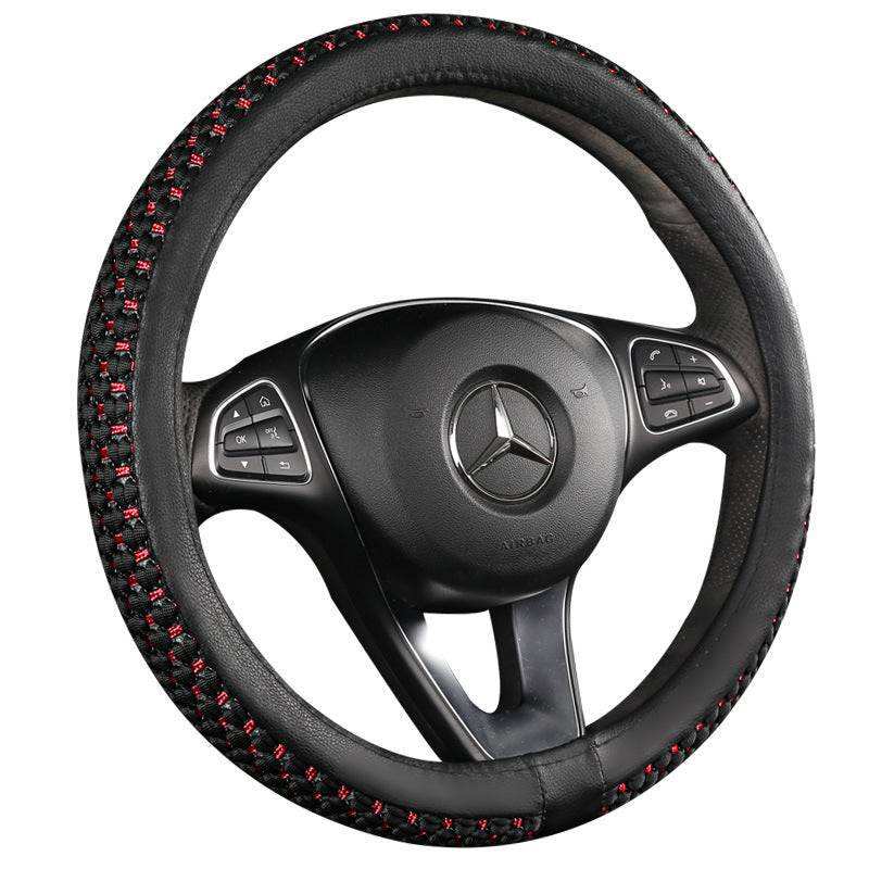 Factory direct sales of Ice Silk breathable non-slip steering wheel covers, all-season universal car handlebar covers, cross-border e-commerce Amazon