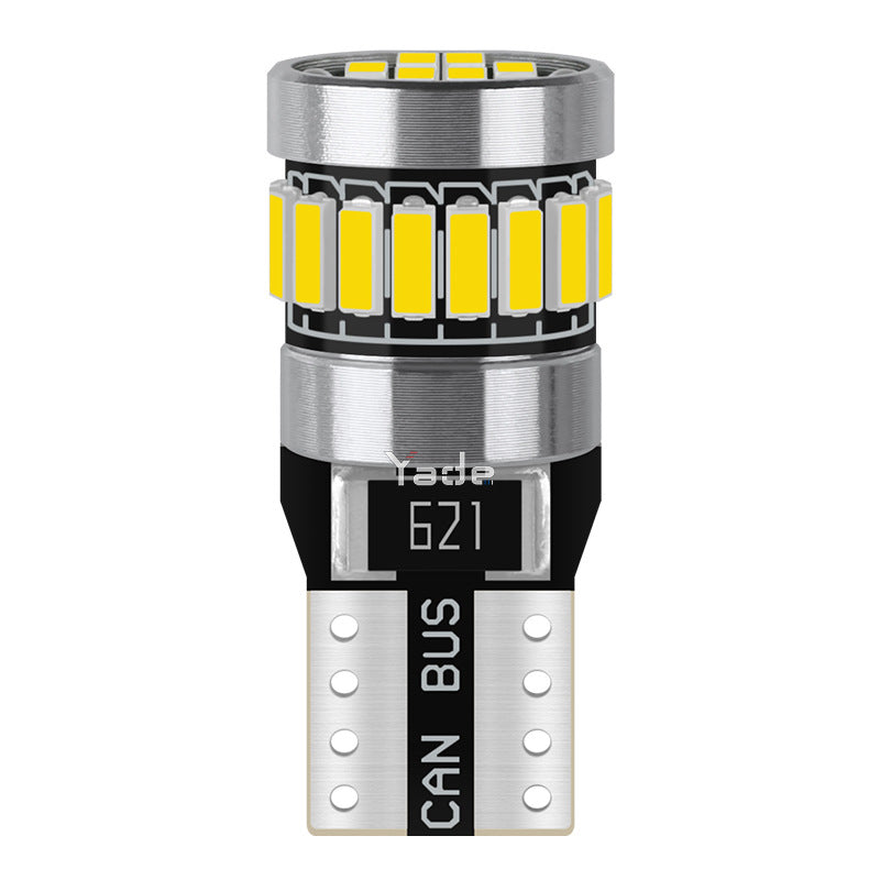 Car LED Position Light T10 Decoding W5W Canbus Cabin Light License Plate Light 4014 24SMD Bulb W5W