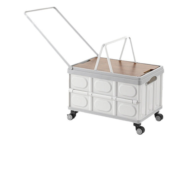 Outdoor foldable storage box, car trunk storage box, multifunctional camping picnic hand-carry basket, picnic storage box