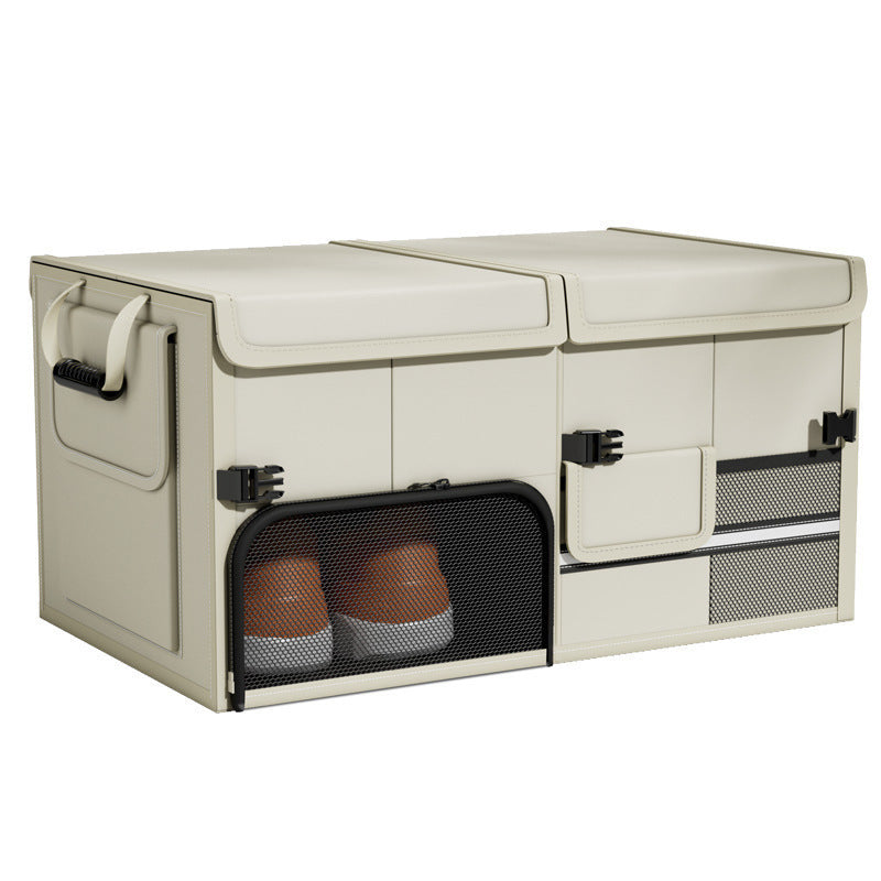 Car storage boxes can be folded and stored, practical multifunctional trunk storage boxes for cars, wholesale