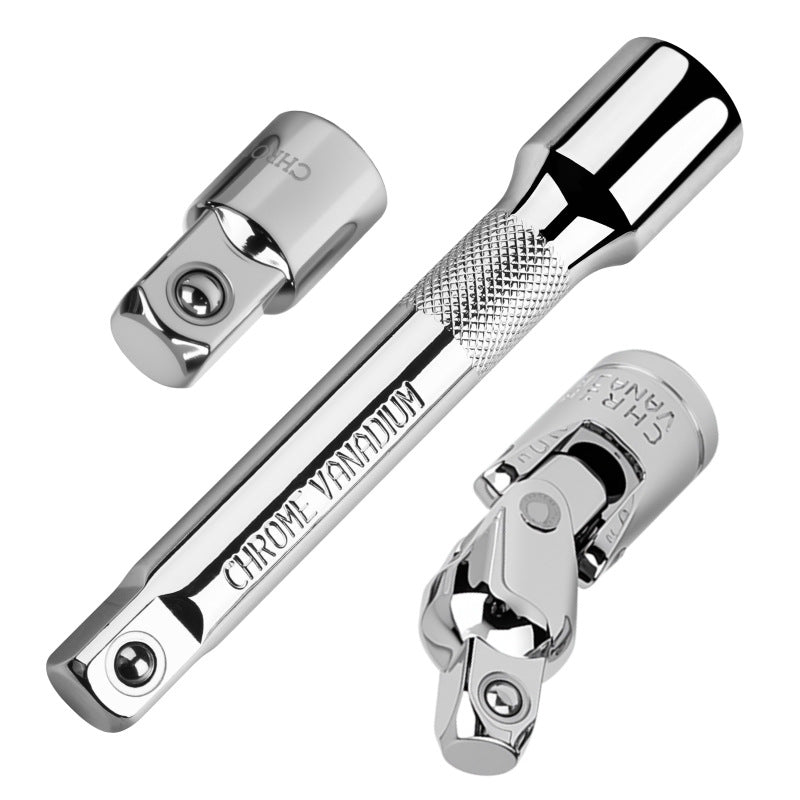 Extended extension rods 1 2 ratchet wrench connecting rods 3 8 conversion head universal sleeve joints small fly extension rod accessories