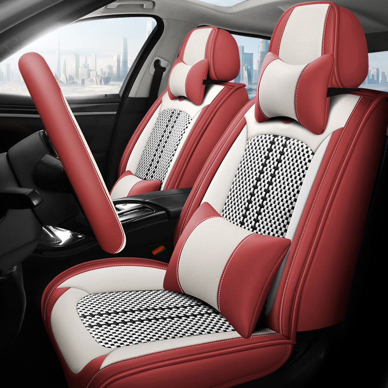 Car Seat Cushion Leather Seat Cover Seat Cushion All Inclusive Four Seasons 24 New Car Cover Seat Cover Leather Four Seasons All Inclusive