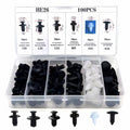 Cross-border 100PCS boxed buckles, 6 different automotive plastic fixed buckles, general car buckles, HE26 buckles