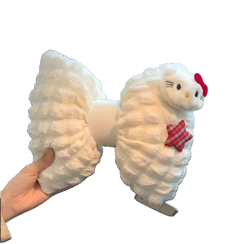 Cute and girly Kitty car headrest neck support pillow, breathable car neck support pillow, cushion, car interior accessories