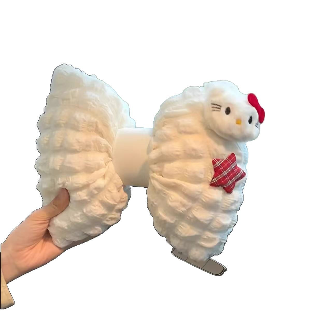 Cute and girly Kitty car headrest neck support pillow, breathable car neck support pillow, cushion, car interior accessories