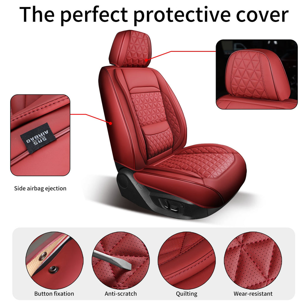 2025 new all-leather fixed lumbar wing Nappa leather car cushion all-season universal full-enveloping seat cover
