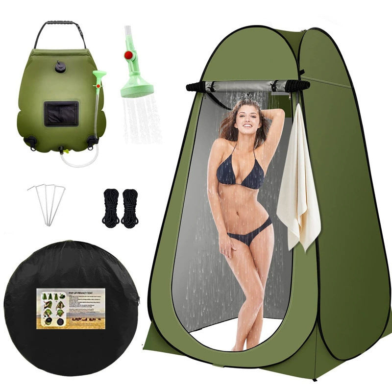 2025 Cross-border Hot Outdoor Shower Tent, Shower Bag, Toilet Combo, Changing Tent, Solar Drying Water Bag