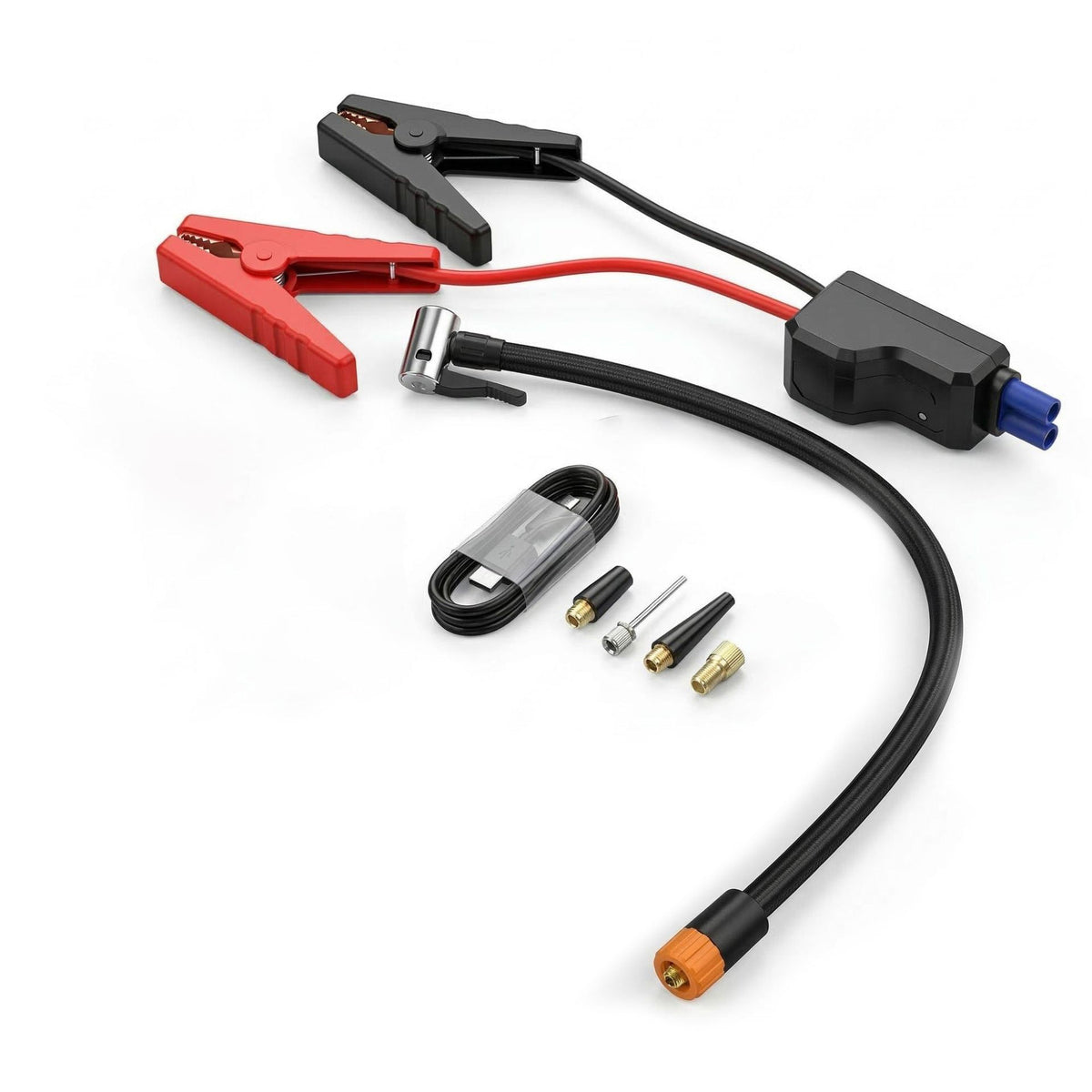 Cross-border vehicle emergency power supply starter air pump, tire high-pressure digital display all-in-one, automotive electric air inflation pump