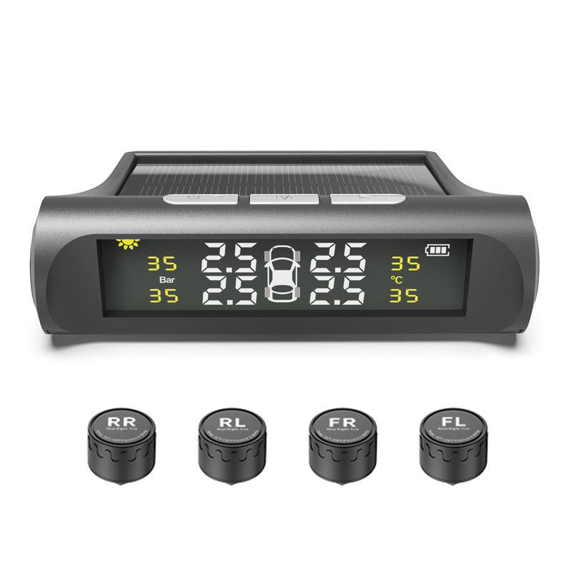 Tire Pressure Monitor TPMS Tire Pressure Monitor Tire Monitoring Tire Pressure Detector Built-in External Car Tire Pressure Car
