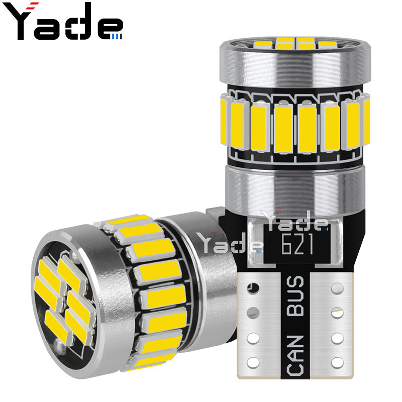 Car LED Position Light T10 Decoding W5W Canbus Cabin Light License Plate Light 4014 24SMD Bulb W5W