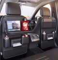 High-end car seat back storage bag, car multi-functional, rear hanging bag, car foldable dining table board shelf