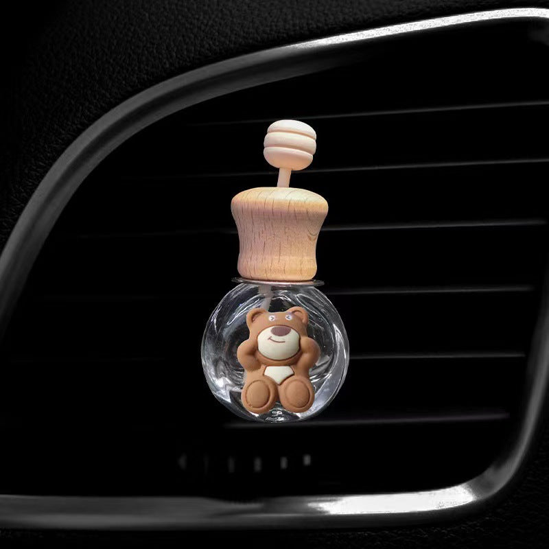 High-end car essential oil diffuser, car long-lasting light fragrance, car plant aromatherapy, air conditioning air outlet, empty bottle of perfume