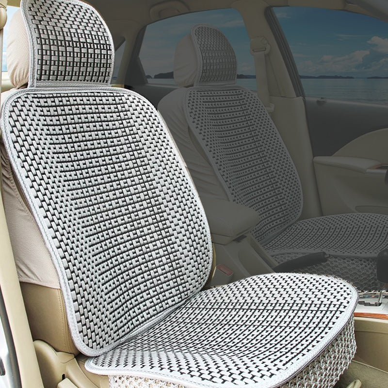 Car seat cushion all-season universal ice silk summer seat cushion full enveloping seat cover car interior seat cushion five seat cover cushion